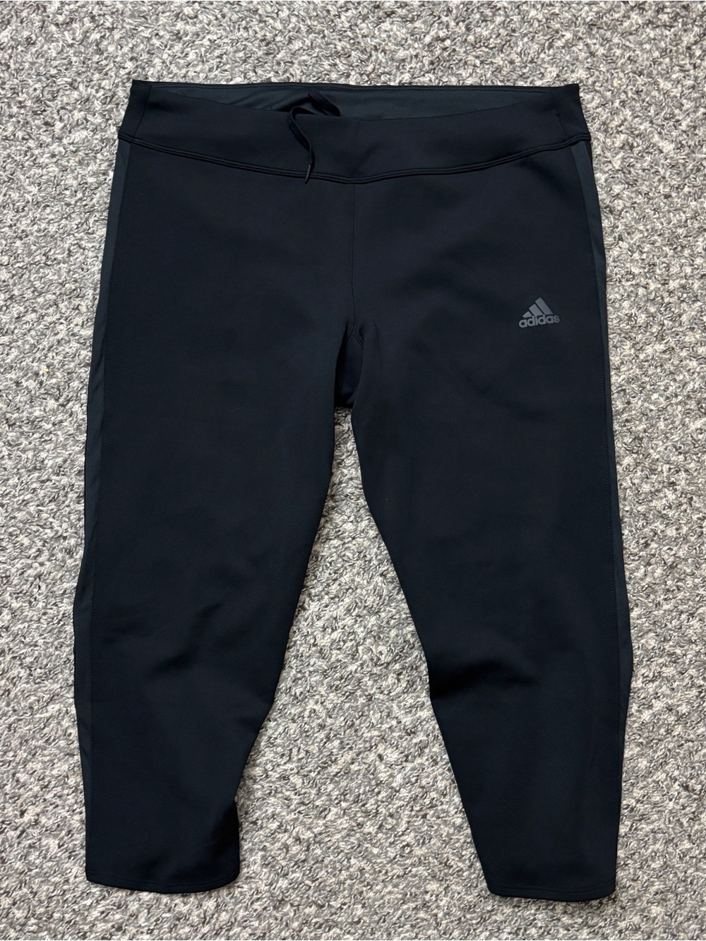 Adidas Running ClimaCool Women’s Large Black 3/4 Capri Running Leggings